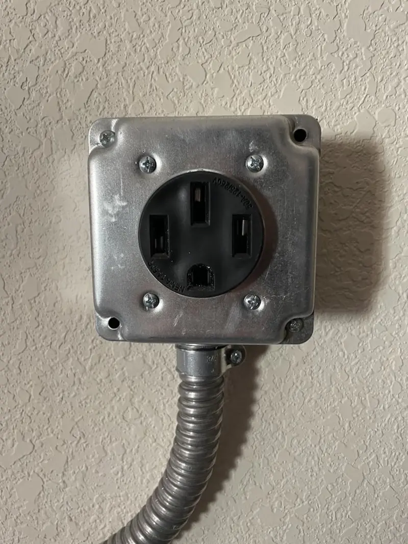 NEMA 14-50 outlet installed for Electrical Panel Upgrade in Mandeville
